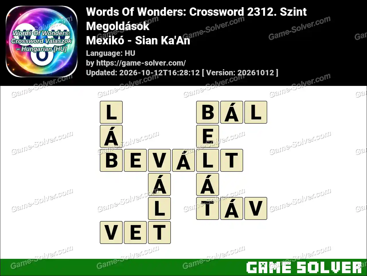 Words Of Wonders: Crossword 2312. Szint Megoldások – Mexikó – Sian Ka’An